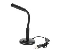PartyKindom USB Microphone with Angle Lightweight Wired Mic for Live Streaming Gaming and Voice Chat Computer Accessory with Base Easy to Use