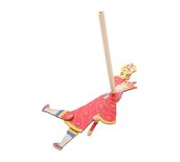 PartyKindom Vintage Chinese Shadow Puppetry Puppet Kit Portable Wooden Shadow Puppet for Early Learning Folk Storytelling Plaything Featuring West Characters for Kindergartens and Parent