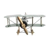 PartyKindom Vintage Iron Aircraft Model Sturdy Metal Airplane Ornament for Desk Decor Retro Aviation Sculpture with Detailed Accuracy Unique Home Office Decoration for Adults