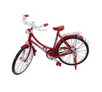 PartyKindom Vintage Scale Bike Model Alloy Decorative Bicycle Ornament for Home Decor Unique Simulation Style Collectible for Shelves Desk and Tabletop Display