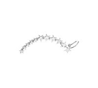 PartyKindom Vintage Silver Star Ear Clips for Women Elegant Metal Ear Loop Jewelry with Retro Five Pointed Star Design and Stylish Accessories for Parties Weddings and Daily Wear