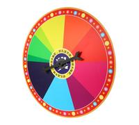 PartyKindom Wall Hanging Prize Wheel Lottery Spin Game for Classroom and Party Spinning Wheel for Raffle Teaching Activities Easy to Use and Store