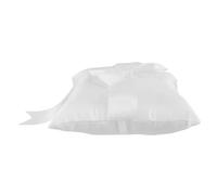 PartyKindom Wedding Ceremony Ring Pillow: White Bowknot Ring Bearer Holder Cushion - Elegant Jewelries Holder Pillow For Wedding Ceremonies