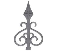 PartyKindom Weldable Cast Iron Fence Finial Pointed Design Decorative Post Topper for Garden Farm Outdoor Use with Rust-Resistant European Style Fence Decor Accessory