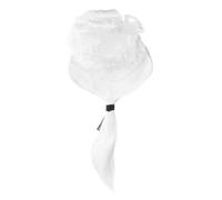 PartyKindom White Lawyer Wig Adjustable Curly Court Wig for Men Barrister Costume Accessory High-Temperature Fiber for Halloween Cosplay and Themed Parties