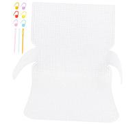 PartyKindom White Plastic Mesh Canvas for DIY Bag Making Sturdy Plastic Sewing Pads for Cross Stitch Crochet and Craft Projects Medium for Purse Accessories