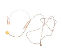 PartyKindom Wired Skin Tone Earset Condenser Microphone Headset with Boom for Teachers Guides Senior Voice Amplifier Public Speaking Bodypack Microphone System