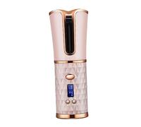 PartyKindom Wireless Automatic Hair Curler USB Rechargeable with Adjustable Temperature and LED Display Hair Styling Tool for Women Portable Cordless Curling Machine