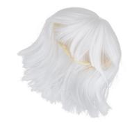 PartyKindom Women's Straight Wig Bangs Short Synthetic Hair Wig for Cosplay Dress up Real Looking for Holiday Party Photo Props