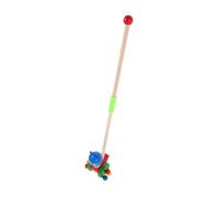 PartyKindom Wooden Cartoon Animal Push Walker for Lightweight Push to Encourage Motor Skills Imagination Safe Portable Learning Plaything for Boys