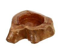 PartyKindom Wooden Decorative Ashtray Medium Retro Heart Shape for Home Office Bar Mild Material Easy to Clean and Carry