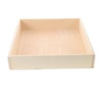 PartyKindom Wooden Desktop Sand Box Tray for Kids, Square 25x25x6cm Montessori Sand Toy Storage Box, Toddler Sensory Sandbox for Indoor Playrooms and Classroom Activities