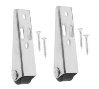PartyKindom Wooden Door Support Wheel 2 Sets Side-Mounted Vertical Mounting Directional Wheel for Garden Wooden Gates and Fence