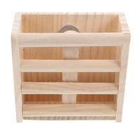 PartyKindom Wooden Hay Rack for Guinea Pigs and Small Animals, Smooth Surface Easy to Clean Cage Feeder in Khaki Colour, for Feeding Hay in Rabbit and Bunny Hutches