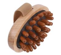 PartyKindom Wooden Scalp and Acupoint Therapy Brush for Neck and Versatile Meridian Tool for Relaxation and Muscle Relief