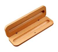 PartyKindom Wooden Single Pen Presentation Case Decorative Pen Organizer Minimalist Empty Pencil Box Pencil Organizer for Classroom Suitable for Students and Office Use
