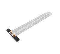 PartyKindom Woodworking Ruler with Angle Measurement Precision Marking Tool for Carpenters and DIY Enthusiasts Portable Positioning Gauge for Accurate Carpentry