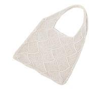 PartyKindom Woven Beach Tote Bag for Women Large Capacity Hollow Knitting Handbag Lightweight and Portable Summer Shoulder Bag for Hiking Camping and Everyday Use Stylish and Convenient
