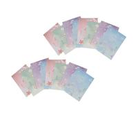 PartyKindom Writing Paper Stationery Smooth Writing Paper and Printing Assorted Colour with Beautiful Blossoms Pattern Design 40pcs Pack for Personal and Office Use