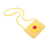PartyKindom Yellow Mini Pet Rabbit Bag Decor, Woolen Yarn Material, Comfortable and Multipurpose Accessory for Pet Photo Props and Party Use