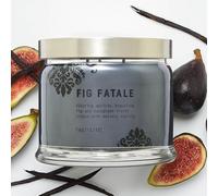 PartyLite Fig Fatale Scented, Notes of Apricot, Green Fig, Peach, Mango, Strawberry and Vanilla,13.2oz 3-Wick Jar Candle, 45 Hour Burn Time, Luxurious Fragrance, Perfect for Gifting