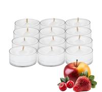 PartyLite Gift Set of 12 Universal Tea Lights, Iced Snowberries Scented, Notes of Apple,Cranberry, Peach, Strawberry, Berry, Vanilla & Musk, 4-6 Hour Burn Time, Luxurious & Rich, Perfect for Gifting