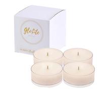 PartyLite GloLite Mulberry Scented, Notes of Tart Black Currant, Sweet BlackBerry, Juicy Mulberry & Jewels of Pomegranate, Large Tealights Set, 11 Hour Burn Time, World's Brightest Candle™