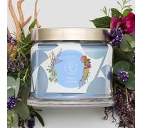 PartyLite Ocean Lavender Scented, Notes of Vanilla Sea Salt, Driftwood, Sea Moss, Patchouli & Eucalyptus, 13.2oz 3-Wick Jar Candle, 45 Hour Burn Time, Luxurious Fragrance, Ideal for Gifting