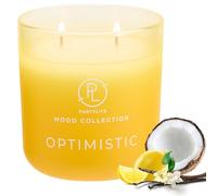 PartyLite Optimistic Scented, with Notes of Sparkling Mandarin & Tart Lemon, 14.1oz 2-Wick Ombre Jar Candle, 24-48 Hour Burn Time, Part of the Mood Collection, Refreshing Tropical, Perfect for Gifting
