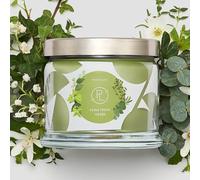 PartyLite Scented Candle, Eucalyptus and Thyme with Mint Scent, 3 Wick Aromatherapy with 25-45 Hours Burning, Ideal for Home Decoration, Holiday Gifts and Celebrations