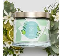 PartyLite Sea Grass Eucalyptus Scented, Notes of Eucalyptus, Lemon, Seagrass & Driftwood, 13.2oz 3-Wick Jar Candle, 45 Hour Burn Time, Luxurious Fragrance, Ideal for Gifting