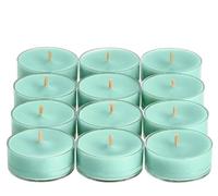 PartyLite Tea Lights Candles, Sweet Ripe Melon Scent, Gift Set of 12, Aromatherapy with up to 4 to 6 Hours Burn Time, Ideal for Home Decor, Holiday Gifting & Celebration