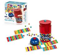 Partymall Bingo Game Set,Kids Reaction Games Hand Speed Challenge Game Party Toys Includes 90 Colored Beads, 6 Pieces of Cardstock,1 Bell,1 Prop Jar,Family Board Games for Kids Age 5-8