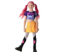 Partymall K-p-o-p Demon Cosplay Costumes for Women, Anime Cosplay Hunter Costume Stage Outfits Includes Top and Pants,Teen Masquerade Costumes (Style B, 150CM)