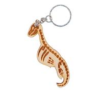 PARTYRAMA.CO.UK Dinosaur Acrylic/Wooden Keyring with Double Ring (Plesiosaurus)