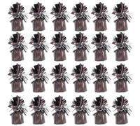 PARTYRAMA.CO.UK Metallic Brown Foil Helium Balloon Weights 175gr - Pack of 24 - Durable & Colourful Weights for Birthdays Parties, Events & Celebrations - Perfect Balloon Weight Holders