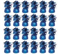PARTYRAMA.CO.UK Royal Blue Foil Helium Balloon Weights 175gr - Pack of 24 - Durable & Colourful Weights for Birthdays Parties, Events & Celebrations - Perfect Balloon Weight Holders