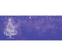 PARTYRAMA.CO.UK Sparkle Merry Christmas Design Small Personalised Banner - 4ft x 2ft
