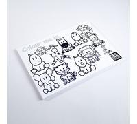 PARTYRAMA.CO.UK Zoo Animals Themed A4 Colouring sheet