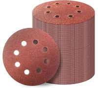 Partyreal 5" 8-Hole Hook & Loop Sanding Discs - P220 (100 Pcs)