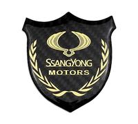 PartyUnix Car Body Emblems Replacement Rear Trunk Tailgate Sticker Chrome Letters for Ssangyong ActYon Korando Tivolan Rodius Rexton 2 Kyron tivoli 3D Badge Accessories,B