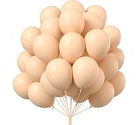 PartyWoo Apricot Balloons, 50 pcs 10 Inch Apricot Balloons, Latex Balloons for Balloon Garland Arch as Party Decorations, Birthday Decorations, Wedding Decorations, Baby Shower Decorations