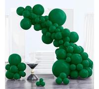 PartyWoo Dark Green Balloons - 102 Pcs Mixed Sizes (18", "12", "10", "5 Inch) for Balloon Garlands & Arches