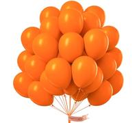 PartyWoo Orange Balloons 50pcs 12 Inch Fall Latex Helium Balloons for Birthday Baby Shower Graduation Fall Tangerine Little Cutie Pumpkin Tropical Sunshine Boho Theme Party Decorations Orange-Y9