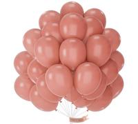 PartyWoo Blush Pink Balloons, 50 pcs 10 Inch Boho Pink Balloons, Pink Balloons for Balloon Garland or Balloon Arch as Party Decorations, Birthday Decorations, Girl Baby Shower Decorations, Pink-F01