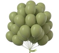 PartyWoo Sage Green Balloons, 50 pcs 12 Inch Boho Matte Green for Balloon Garland Arch, Party Decorations, Birthday, Baby Shower, Green-F11