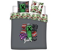 Parure de lit double ré Minecraft - 220 cm x 240 cm