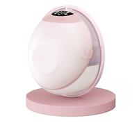 Paruu P20 Electric Breast Pump, Wearable, Hands Free & Portable with 4 Modes 12 Suction Levels, Double-Sealed 19/21/24mm Flanges, Visual Design of Milk Volume (1 Pack, Pink)