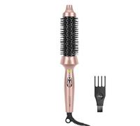 Parwin Pro Beauty ionGlow Heated Round Brush | Ionic Thermal Hair Styler | Tourmaline Ceramic Barrel | 40mm | PTC Heating | Auto Shut-Off | Rose Gold | Dual Voltage UK Plug (40mm)