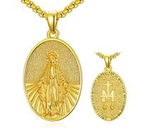 PARYFO 925 sterling silver, sacred medal pendant, saint michael, benedict, muerte, Virgin Mary, Knight, Templar knight, Jesus, necklace, protection, pattern pendant, religious jewelry, gifts, 25 *25mm